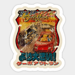 Turbo Outrun // 90s Arcade // Japanese Sticker